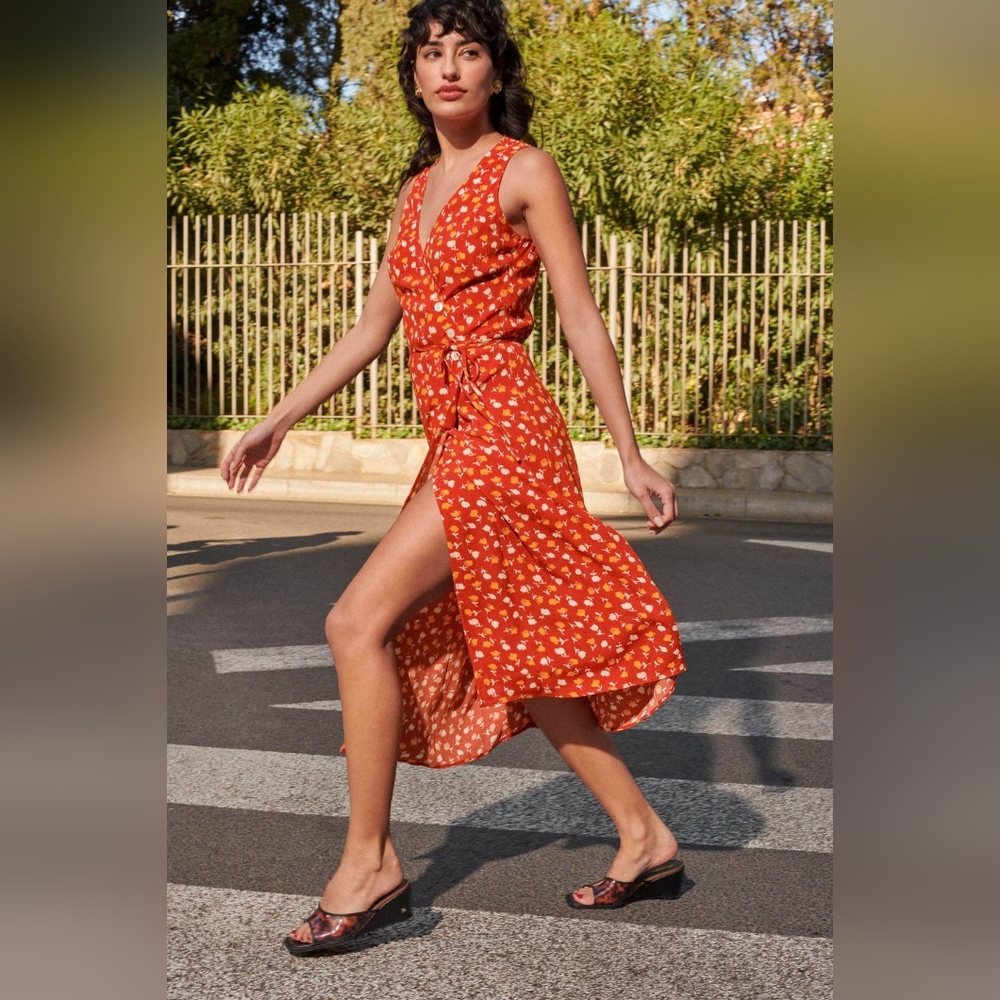 Rouje Gabina Dress in Tulipa Rouge